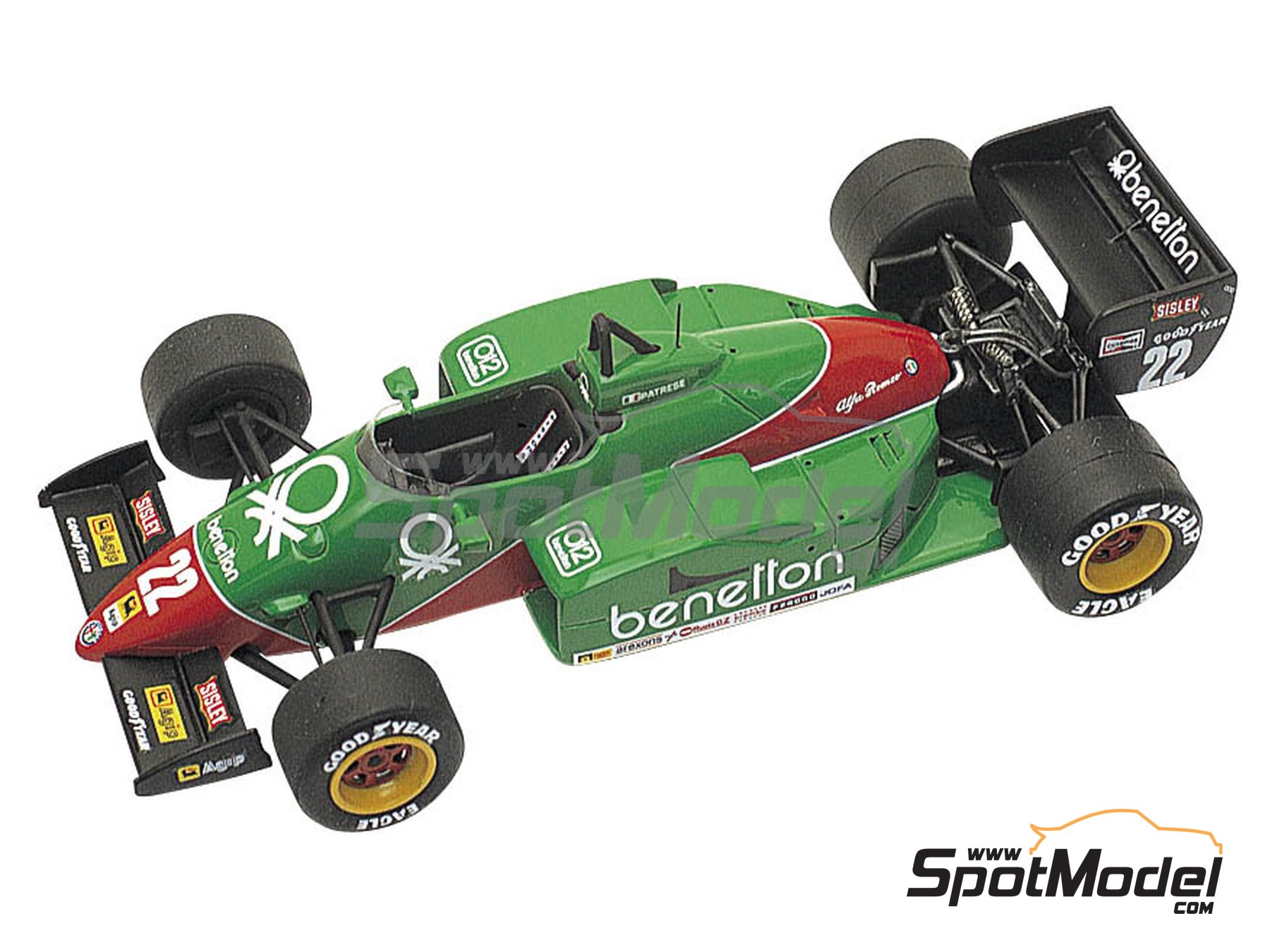 1/43 tameo タメオ アルファロメオ 185T ベネトン モナコGP Tameo Kits TMK021: Car scale model kit 1/43 scale - Alfa Romeo